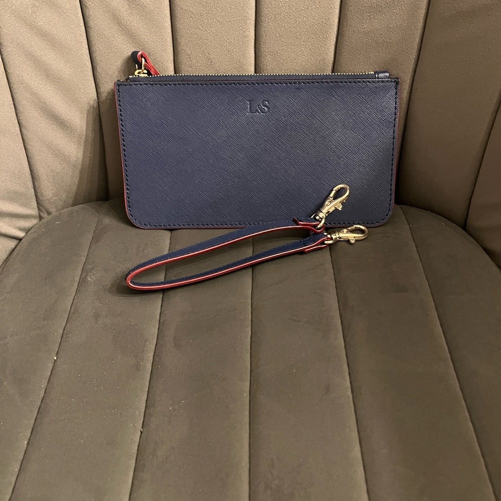 Lo & Sons Blue Wristlet Clutch